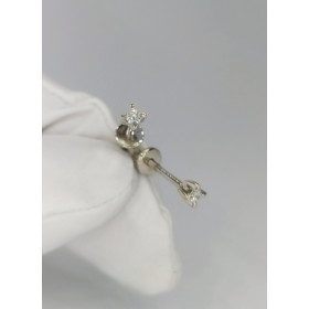 Золотые сережки 585* с бриллиантами